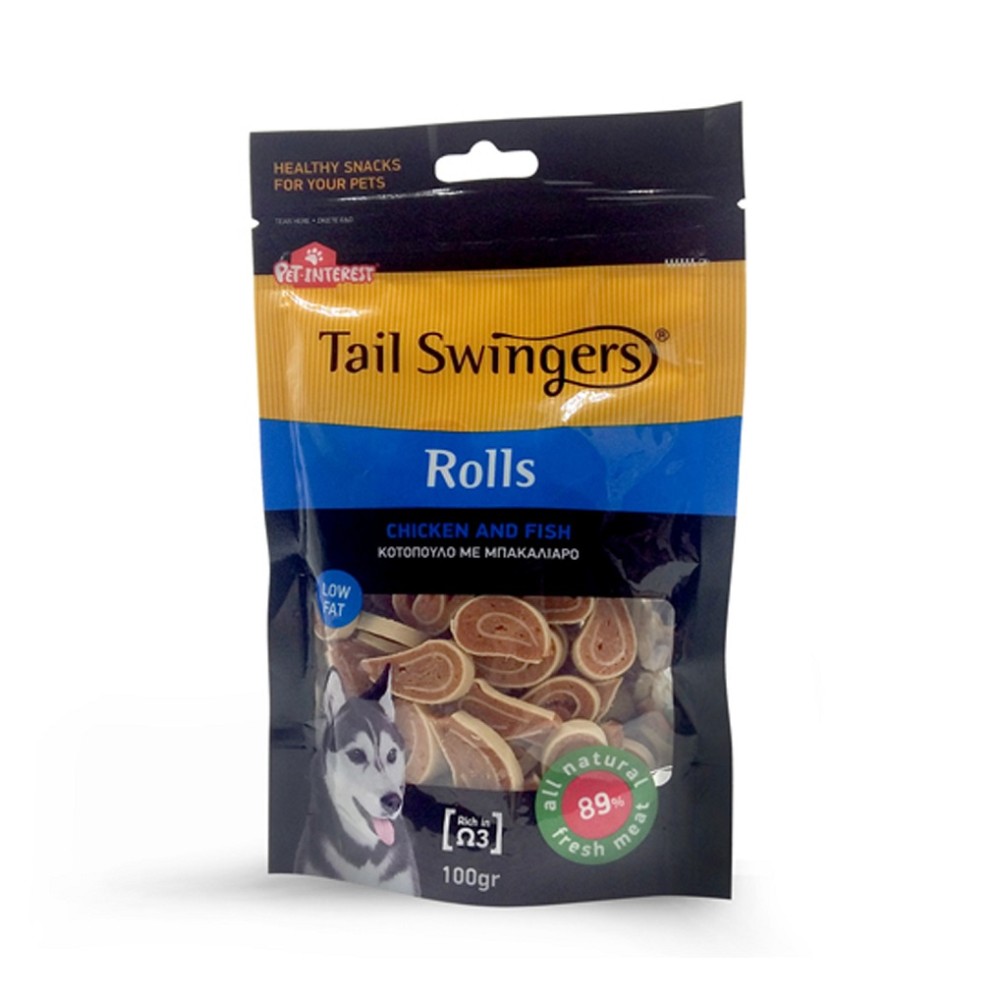 Tail Swingers Ρολό με Κοτόπουλο και Ψάρι 100gr