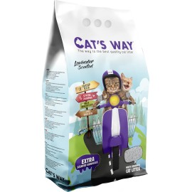 Cat's Way Άμμος Μπετονίτη Λεβάντα 10lt