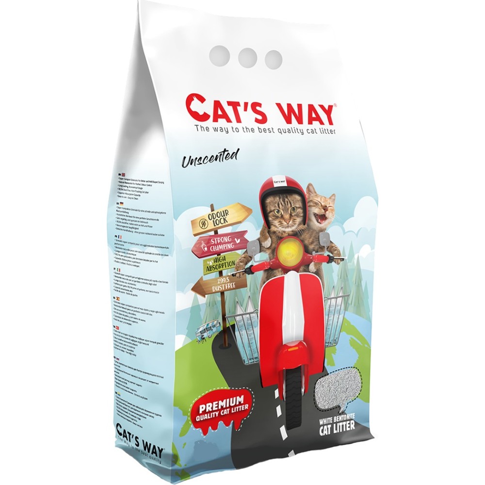 Cat's Way Άμμος Μπετονίτη Χωρίς Άρωμα 5lt