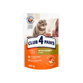 Club 4 Paws adult κουνέλι με ζελέ 100gr