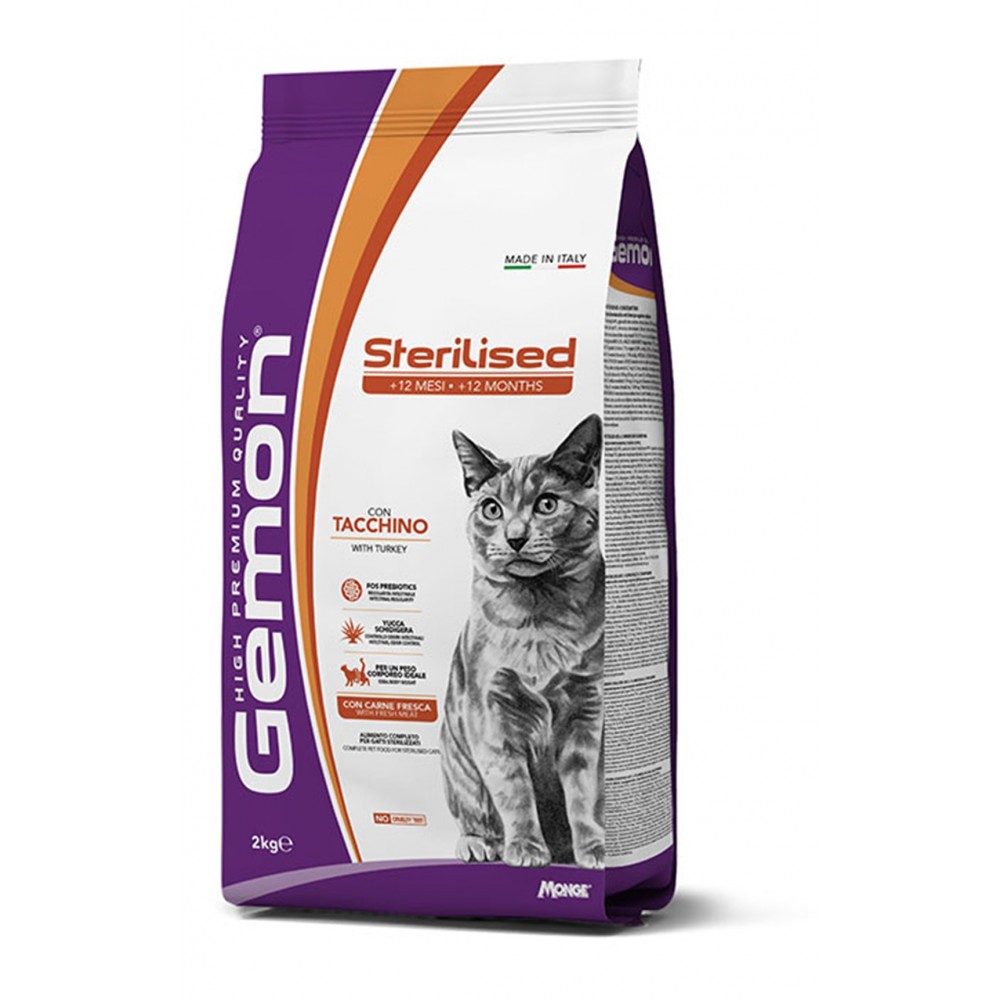 Gemon sterilised cat with turkey 2kgr