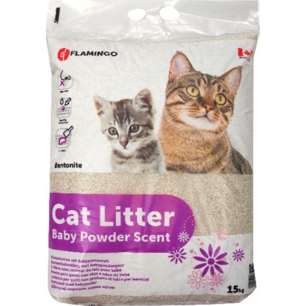 Cat Litter Baby Powder Scent 15kgr