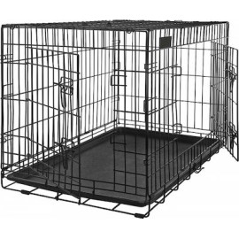 Συρμάτινο Κλουβί Σκύλου Crate με 2 Πόρτες 77x48,5x55,5εκ.