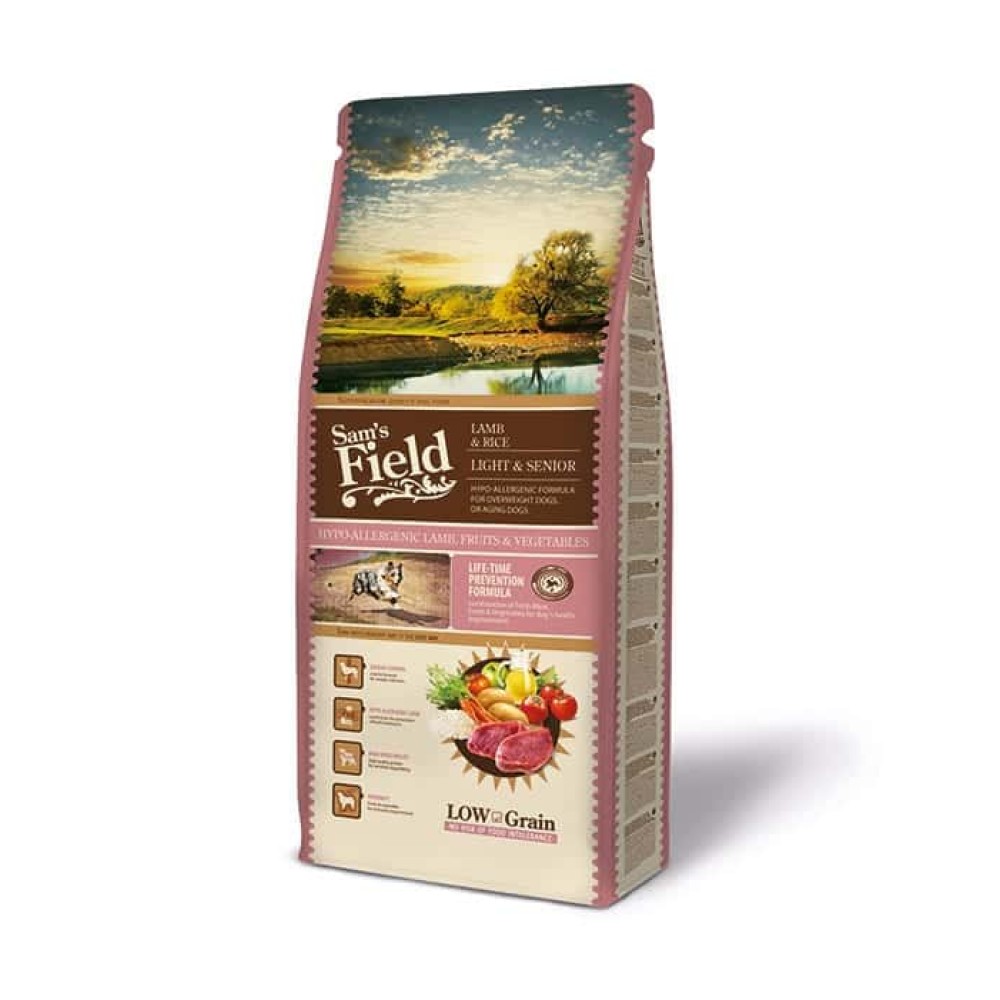 Sam’s Field Low Grain – Light & Senior Αρνί 2.5 kg